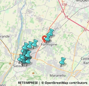 Mappa Via Claudio Monteverdi, 41043 Formigine MO, Italia (4.10533)