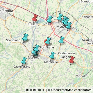 Mappa Via Piave, 41043 Formigine MO, Italia (7.942)