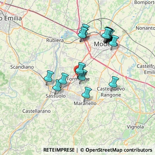 Mappa Via Piave, 41043 Formigine MO, Italia (7.39)
