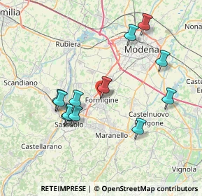 Mappa Via Piave, 41043 Formigine MO, Italia (7.47333)