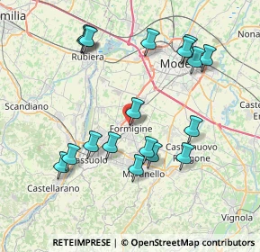 Mappa Via Piave, 41043 Formigine MO, Italia (8.05222)