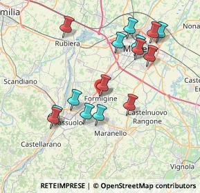 Mappa Via Piave, 41043 Formigine MO, Italia (7.702)