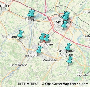 Mappa Via Piave, 41043 Formigine MO, Italia (7.77667)