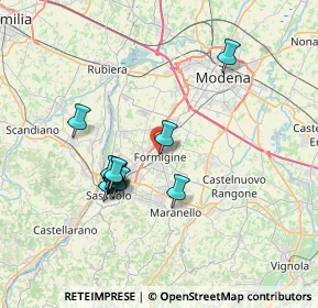 Mappa Via Piave, 41043 Formigine MO, Italia (6.35917)