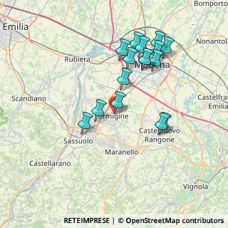 Mappa Via XXV Aprile, 41043 Formigine MO, Italia (7.37688)