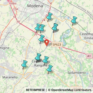 Mappa Percorso Natura Tiepido, 41126 Modena MO, Italia (3.82167)