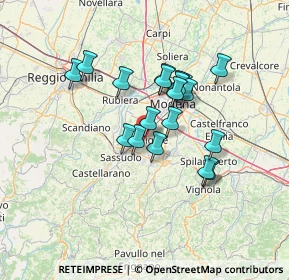 Mappa Via Giotto, 41043 Formigine MO, Italia (10.94579)