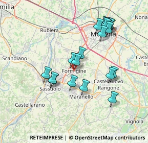 Mappa Via Giotto, 41043 Formigine MO, Italia (7.428)