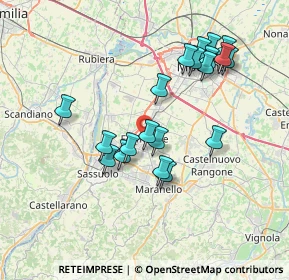 Mappa Via Giotto, 41043 Formigine MO, Italia (7.107)