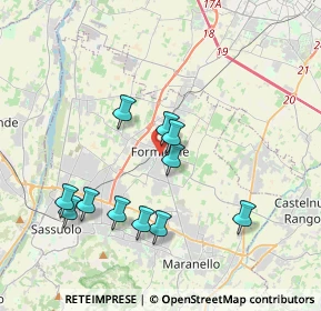 Mappa Via Giotto, 41043 Formigine MO, Italia (3.61727)
