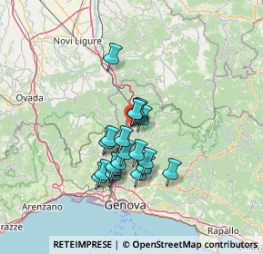 Mappa Via Bergamina, 16012 Busalla GE, Italia (10.573)