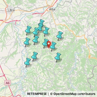 Mappa Via Guglielmo Marconi, 12050 Roddino CN, Italia (6.08462)