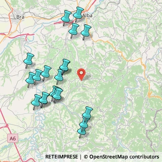 Mappa Via Guglielmo Marconi, 12050 Roddino CN, Italia (9.3065)