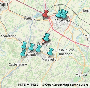 Mappa SP3, 41043 Formigine MO, Italia (6.53286)