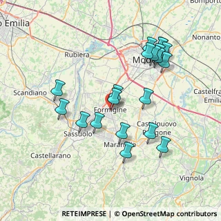 Mappa SP3, 41043 Formigine MO, Italia (7.8595)