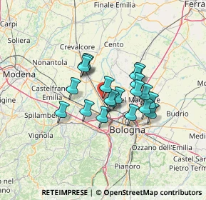 Mappa Via Giacomo Puccini, 40012 Calderara di Reno BO, Italia (9.55)
