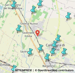 Mappa Via Giacomo Puccini, 40012 Calderara di Reno BO, Italia (3.4435)
