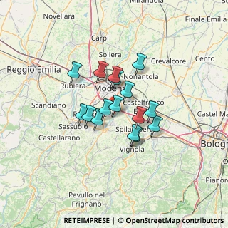 Mappa Strada Cave Paolucci, 41126 Portile MO, Italia (9.34438)
