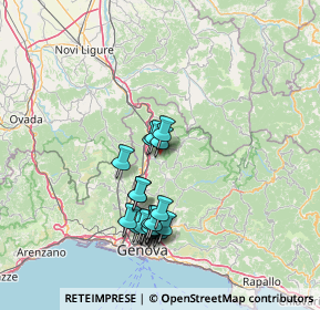 Mappa Via Costalovaia, 16010 Savignone GE, Italia (13.545)