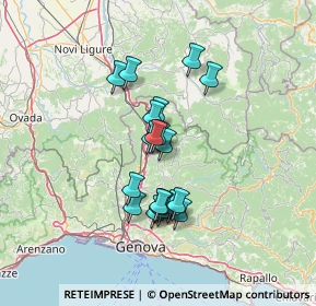 Mappa Via Costalovaia, 16010 Savignone GE, Italia (10.9755)