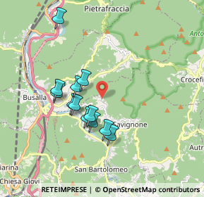 Mappa Via Costalovaia, 16010 Savignone GE, Italia (1.60667)