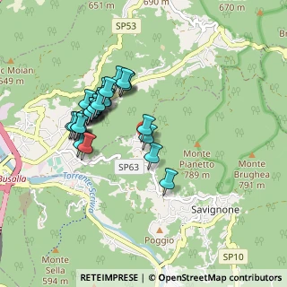 Mappa Via Costalovaia, 16010 Savignone GE, Italia (0.83214)