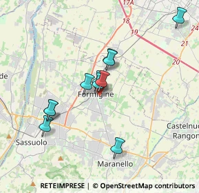 Mappa Piazza C. Ravera, 41043 Formigine MO, Italia (3.12818)