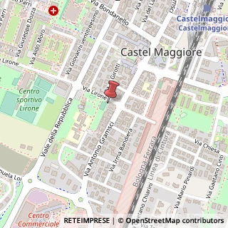 Mappa Via Lirone, 10, 40013 Castel Maggiore, Bologna (Emilia Romagna)