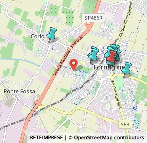 Mappa Via D. Tosi, 41043 Formigine MO, Italia (0.93364)