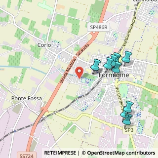 Mappa Via D. Tosi, 41043 Formigine MO, Italia (1.07727)