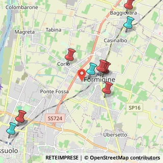 Mappa Via D. Tosi, 41043 Formigine MO, Italia (2.49091)