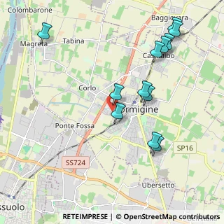 Mappa Via D. Tosi, 41043 Formigine MO, Italia (2.25333)