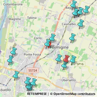 Mappa Via D. Tosi, 41043 Formigine MO, Italia (3.102)