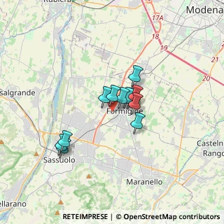 Mappa Via D. Tosi, 41043 Formigine MO, Italia (2.33083)