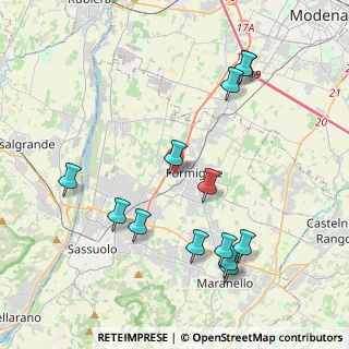 Mappa Via D. Tosi, 41043 Formigine MO, Italia (4.51692)