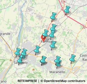 Mappa Via D. Tosi, 41043 Formigine MO, Italia (4.14)
