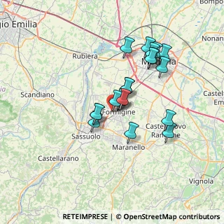 Mappa Via D. Tosi, 41043 Formigine MO, Italia (5.899)