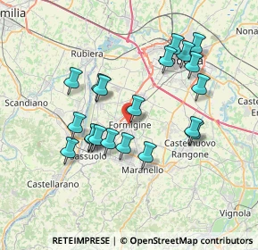 Mappa Via Sassuolo, 41043 Formigine MO, Italia (6.8555)