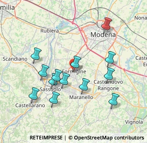 Mappa Via Sassuolo, 41043 Formigine MO, Italia (7.25923)