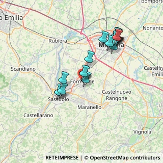 Mappa Via Sassuolo, 41043 Formigine MO, Italia (7.2935)