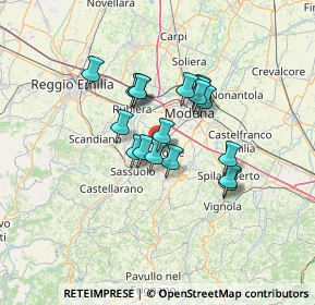 Mappa Via Sassuolo, 41043 Formigine MO, Italia (9.945)