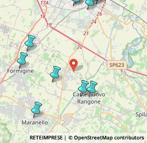 Mappa Via S.Lucia, 41051 Castelnuovo Rangone MO, Italia (6.6295)