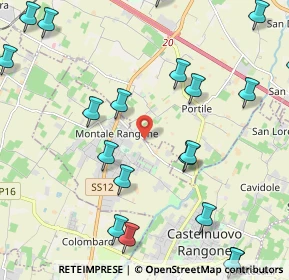 Mappa Via S.Lucia, 41051 Castelnuovo Rangone MO, Italia (2.8505)