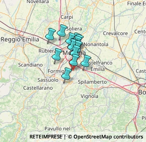 Mappa Via S.Lucia, 41051 Castelnuovo Rangone MO, Italia (7.94786)