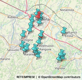 Mappa Via S.Lucia, 41051 Castelnuovo Rangone MO, Italia (7.2065)