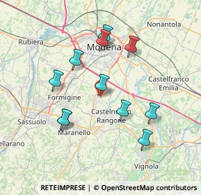 Mappa Via S.Lucia, 41051 Castelnuovo Rangone MO, Italia (7.00091)