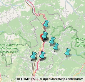 Mappa Via Martiri del Turchino, 16012 Busalla GE, Italia (5.164)