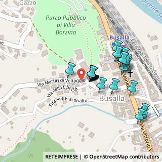 Mappa Via Martiri del Turchino, 16012 Busalla GE, Italia (0.07778)