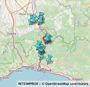 Mappa Via Martiri del Turchino, 16012 Busalla GE, Italia (10.28333)