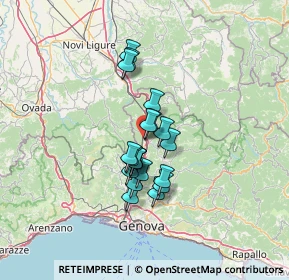 Mappa Via Martiri del Turchino, 16012 Busalla GE, Italia (9.6775)